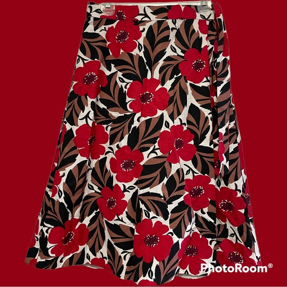 Kate Spade floral wrap skirt - Picture 4 of 4